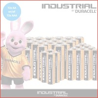 72-pack Duracell Industrial batterijen