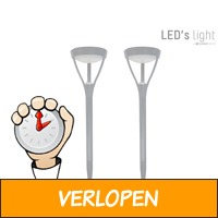 2 x LED's Light XXL solar tuinlamp