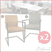 2 x Difano Design eetkamerstoelen