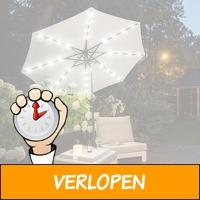 Sfeervolle Solar LED parasol