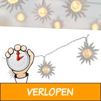 Solar feestverlichting met 16 LED zonnetjes