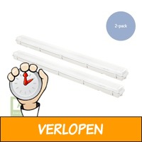 2 x zuinige en waterdichte LED-balken