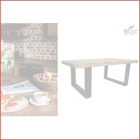 Robuuste eettafel of salontafel