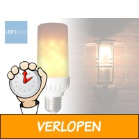 LED-lamp met vuursimulatie