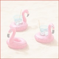 5 x opblaasbare flamingo's