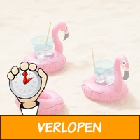 5 x opblaasbare flamingo's