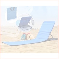 Vouwbare strandmat met rugleuning
