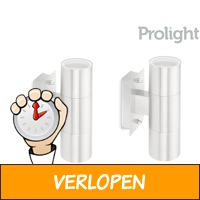 2 x Prolight LED buitenwandlamp