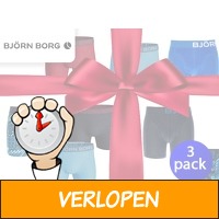 3-pack Bjorn Borg herenboxers verrassingspakket