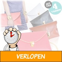 Set van 4 hippe clutches