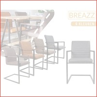 Breazz Black framed stoel