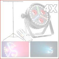 BeamZ BX30 lichtset met 4x BX30 3-in-1 l..