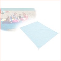 Blauwe strandmat