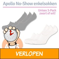 3-pack Apollo No-Show enkelsokken