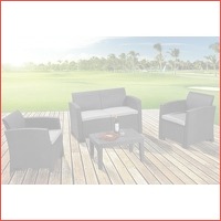 Luxe 4-delige Wicker loungeset