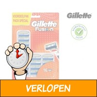 16-pack originele Gillette Fusion scheermesjes