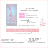 Huawei P20 met abonnement