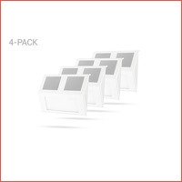 4-pack RVS LED-buitenlampen
