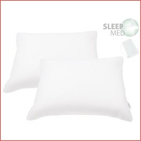 2 x SleepMed Memory Foam kussen