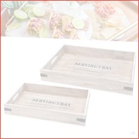 ServingTray 2-delig houten dienblad