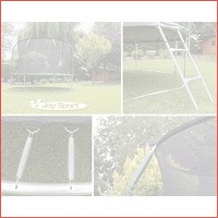 joy sport mega trampoline met veiligheid..