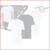 3-pack Cotton Butcher long fit T-shirts