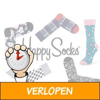 3-pack of 4-pack Happy Socks sokken