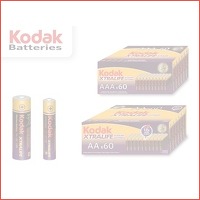 60 Kodak Alkaline Xtralife batterijen