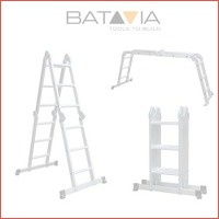 Stevige 4-in-1 vouwladder met platform