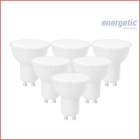 6 x Energetic dimbare LED-spot GU10