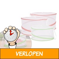 3 x pop-up vliegengaas/food covers