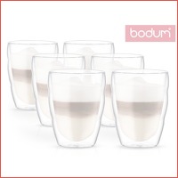 6 BODUM Pilatus dubbelwandige glazen