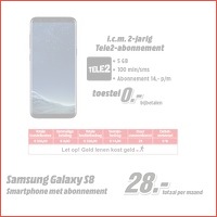 Samsung Galaxy S8 met abonnement