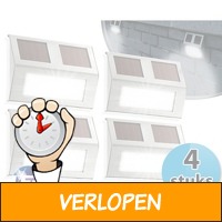 Set van 4 solar LED-buitenlampen