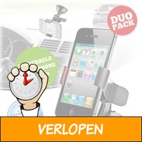 2 x universele smartphone houder