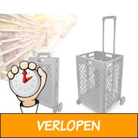 O'daddy 55 liter shopping krat met wieltjes