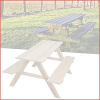 Veiling: Houten kinder picknicktafel