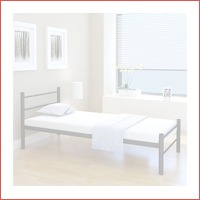 Bedframe zwart 90 x 200 cm metaal