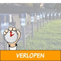 Set van 10 Solar LED-tuinlampen