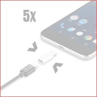 5 Micro-USB naar USB-C Adapters