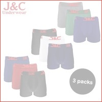 3-pack boxershorts van J&C