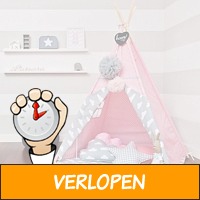 Veiling: kids tipi tent roze