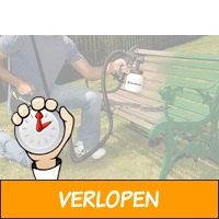 Efficiente verfsprayer met verwisselbare containers