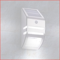 RVS solar LED-muurlamp