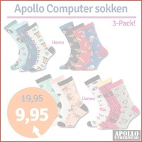 3-pack Apollo Computer sokken