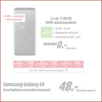 Samsung Galaxy S9 met abonnement