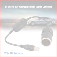 5V USB naar 12V sigarettenaansteker omvo..