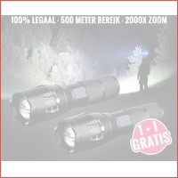 2 x militaire zaklamp