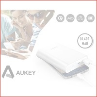 Aukey 10.400 powerbank - quick charge