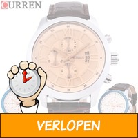 Quartz Curren 3ATM Hardlex herenhorloge